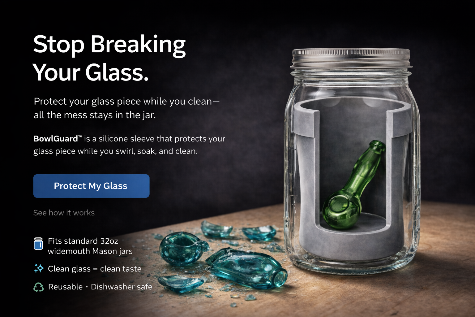 SwirlSafe BowlGuard Sleeve hero section